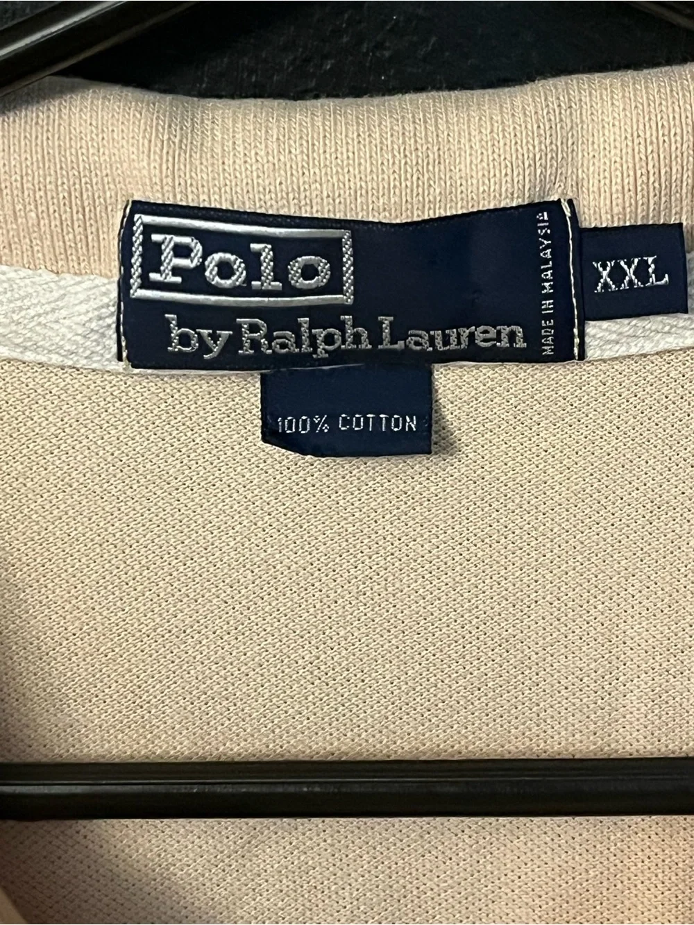 Ralph Lauren Cream Polo Shirt with Embroidered Pony